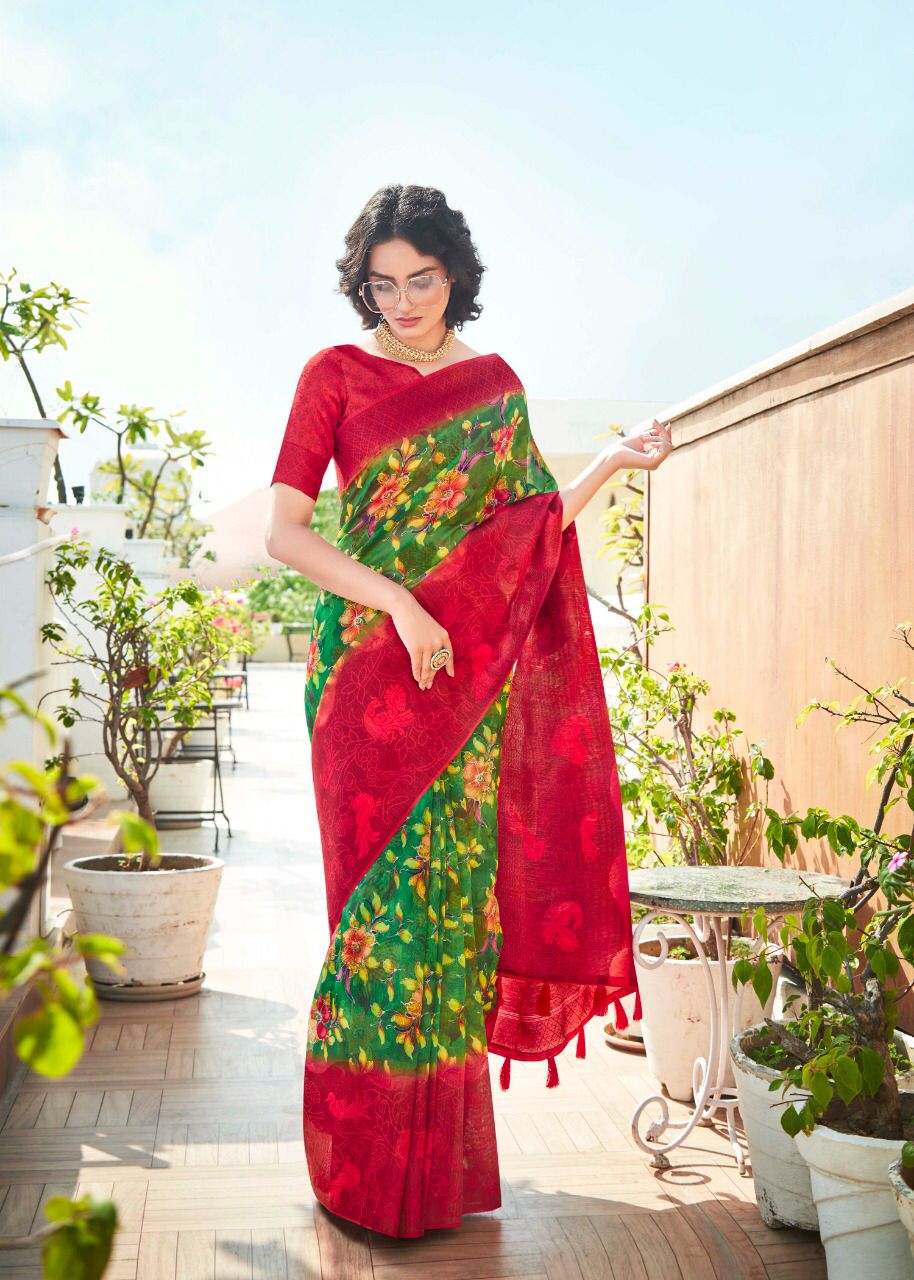 Shvetambar Paniyaram Boutiqe Fancy Soft Cotton Saree Collection
